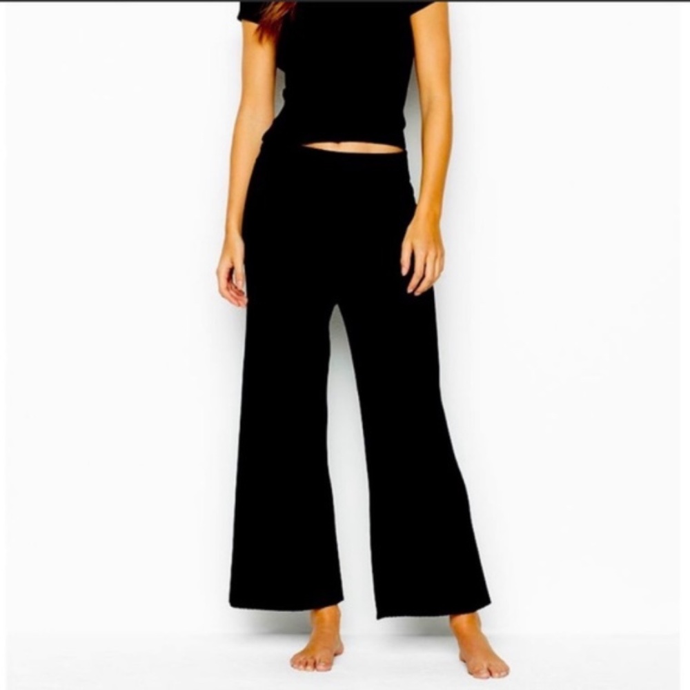 Victoria’s Secret Lounge Sweater Pants Wide Leg Ribbed xs